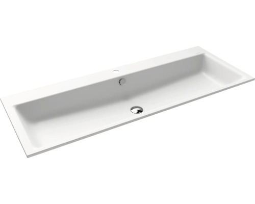 Lavabo encastré KALDEWEI PURO 120 x 46 cm blanc alpin mat avec revêtement Emaillé 907106013711