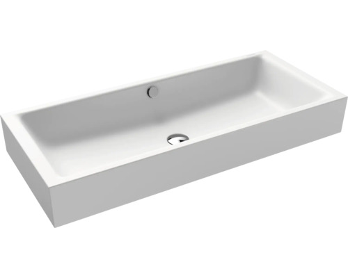 Lavabo à poser KALDEWEI PURO 90 x 38,5 cm blanc alpin mat avec revêtement Emaillé 909206003711