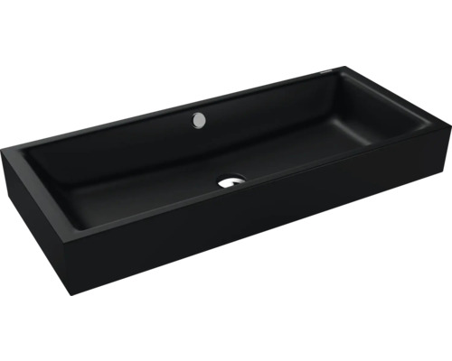 Lavabo à poser KALDEWEI PURO 90 x 38,5 cm noir mat avec revêtement Emaillé 909206003676