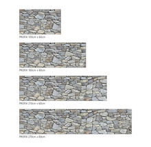 Profix Wandverkleidung mit Steinmuster in verschiedenen Größen.