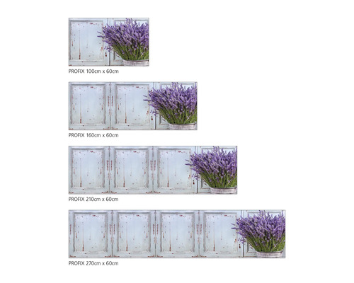 Profix Küchenrückwand in verschiedenen Größen mit Lavendel Motiv
