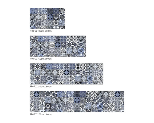 Profix Möbelfolie mit Fliesenmuster in verschiedenen Größen.