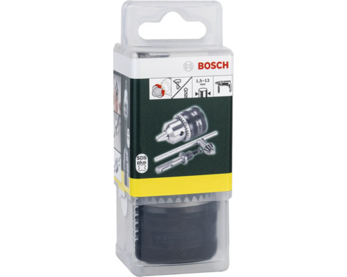 Bosch Bohrfutter mit SDS Plus Aufnahme, Spannbereich 1,5 bis 13 Millimeter, im Set