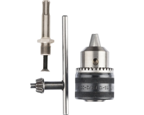 Bohrfutter mit Bohrfutter-Schlüssel und Bohrfutterdorn