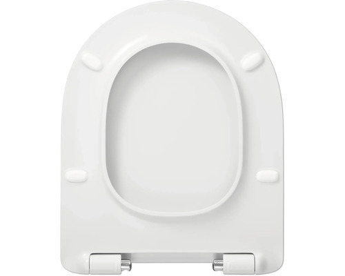 Abattant WC REIKA Mito blanc charnières acier inoxydable avec frein de chute  et Quick&Clean - HORNBACH Luxembourg