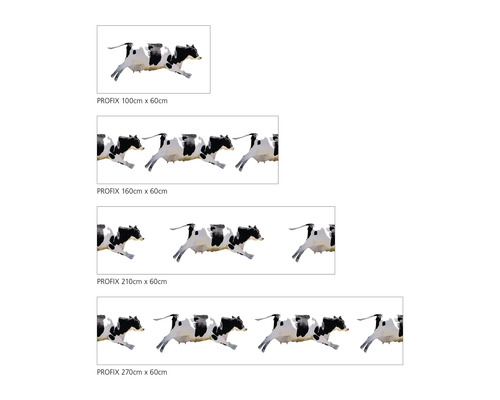 Profix Dekorfolie mit Kuhmotiv in verschiedenen Größen