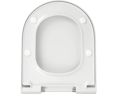 Siège de toilette blanc en plastique