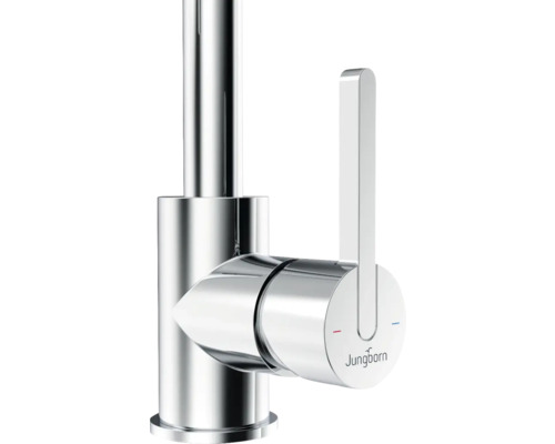 Logo Jungborn sur un robinet