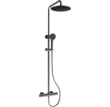Colonne de douche avec douchette de tête et douchette à main pour la salle de bains