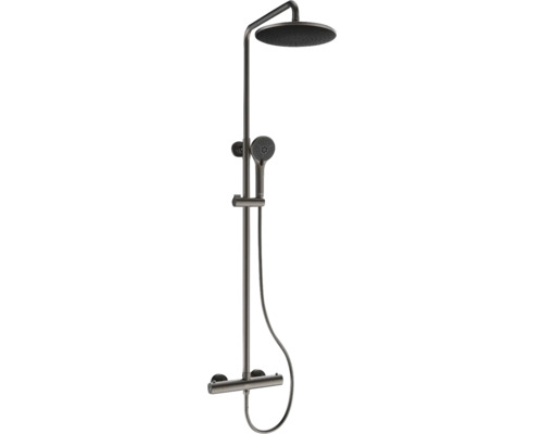 Colonne de douche avec douchette de tête et douchette à main pour la salle de bains