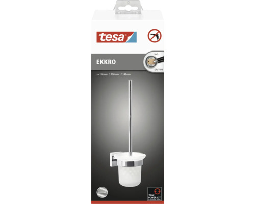 Tesa ECKRO Toilettenbürstengarnitur zur Wandmontage