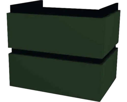 Meuble sous vasque avec 2 tiroirs Devo Viva 2.0 lxhxp 59x51x44 cm conifer green supermat Meuble sous vasque avec 2 tiroirs Devo Viva 2.0 lxhxp 59x51x44 cm conifer green supermat