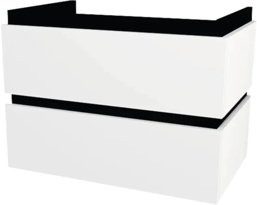 Meuble sous vasque avec 2 tiroirs Devo Viva 2.0 lxhxp 69x51x44 cm premium white mat Meuble sous vasque avec 2 tiroirs Devo Viva 2.0 lxhxp 69x51x44 cm premium white mat