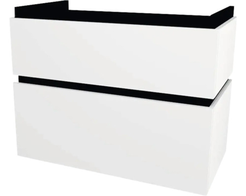 Meuble sous vasque avec 2 tiroirs Devo Viva 2.0 lxhxp 84x66x44 cm premium white mat Meuble sous vasque avec 2 tiroirs Devo Viva 2.0 lxhxp 84x66x44 cm premium white mat