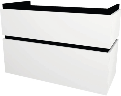 Meuble sous vasque avec 2 tiroirs Devo Viva 2.0 lxhxp 97x66x44 cm premium white mat Meuble sous vasque avec 2 tiroirs Devo Viva 2.0 lxhxp 97x66x44 cm premium white mat