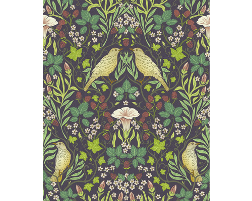 Papier peint intissé 47621 Heritage Floral vert