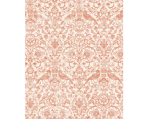 Papier peint intissé 47622 Heritage Floral rouge Papier peint à motifs floraux et oiseaux