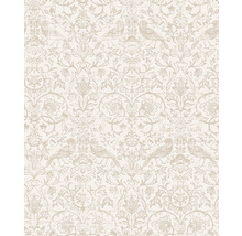 Papier peint avec motif floral et d''oiseaux