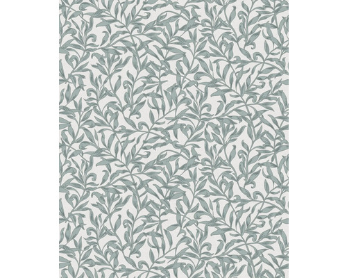 Papier peint intissé 47639 Heritage Floral vert Papier peint avec motif de feuilles pour la décoration murale