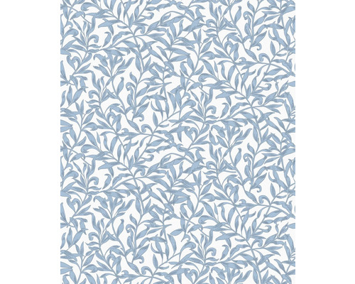 Papier peint intissé 47642 Heritage Floral bleu Papier peint avec motif floral de feuilles