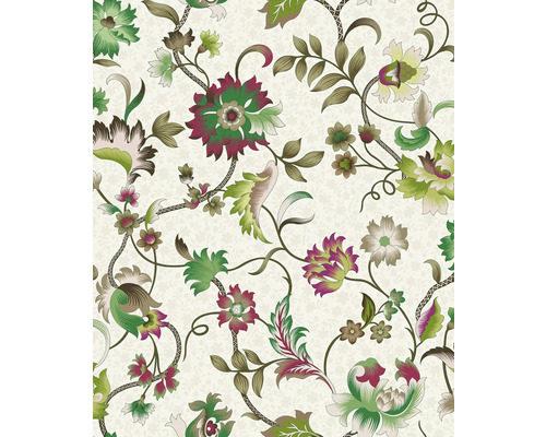 Papier peint intissé 47648 Heritage Floral vert beige