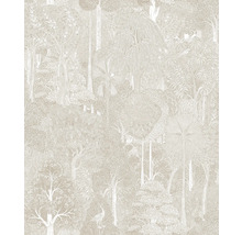 Papier peint avec motif de forêt et motifs d''arbres