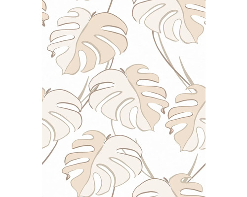 Papier peint intissé 81605 Kylie floral blanc beige