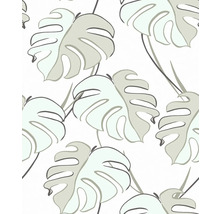 Tapete mit Monstera Blatt Muster