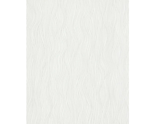 Papier peint intissé 82400 Kylie vagues blanc crème Papier peint avec motif de lignes ondulées