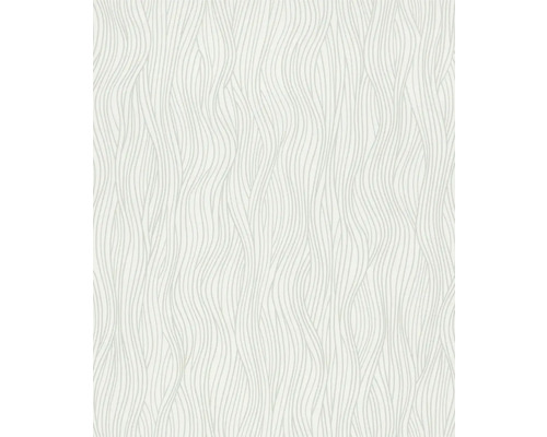 Papier peint intissé Kylie rayures abstrait blanc gris