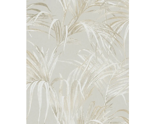 Papier peint intissé 82413 Kylie feuilles de palmier beige Papier peint à motif de palmier