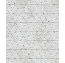 Vliestapete 82424 Kylie Geometrisch weiß grau