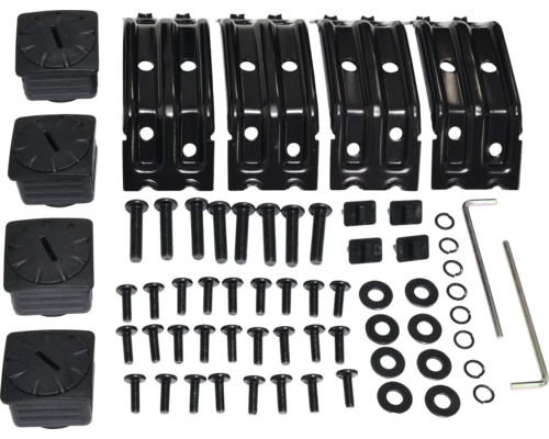 GARDEN PLACE Schraubenset Tisch Lili 12000842 12000843 Dachrinnenhalterung Set mit Schrauben, Muttern und Werkzeug