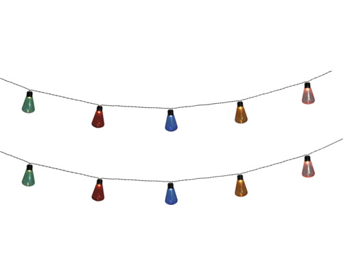 Guirlande lumineuse Lafiora LED 10 ampoules 3,2 m multicolore