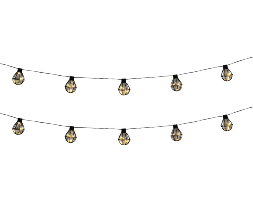 Guirlande lumineuse Lafiora LED 50 ampoules 3,2 m blanc chaud