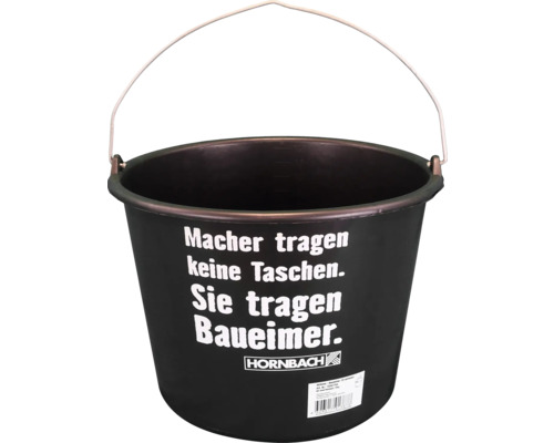 HORNBACH "Macher" Baueimer PE schwarz Ø 310 mm 12 l