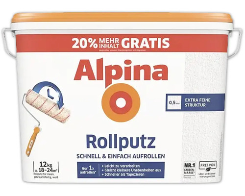 Alpina Rollputz 0.5 mm weiß 12 kg