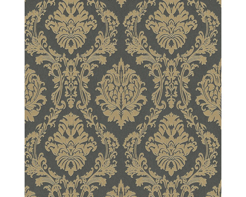 Vliestapete 10288-15 Versailles Ornament schwarz Tapete mit floralem Rankenmuster