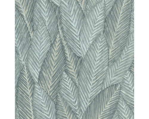 Papier peint intissé 10391-35 Martinique feuilles bleu clair Papier peint à motif de feuilles