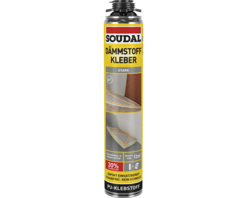 Colle pour isolant Soudal pour pistolet beige 750 ml