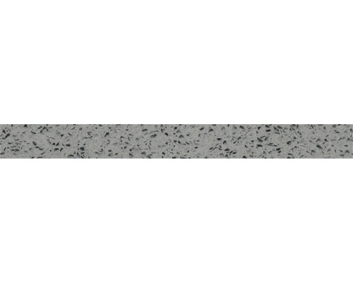 Plinthe en pierre de quartz gris 6 x 60 cm