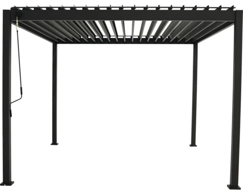 Freistehende Pergola mit verstellbaren Lamellen für den Garten oder die Terrasse.