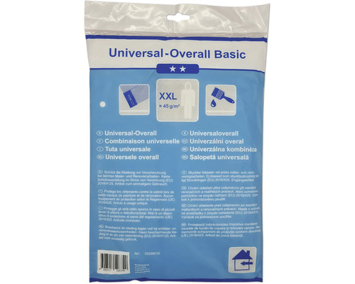 Combinaison de protection jetable avec capuche combinaison de peintre blanc taille XXL 45 g Combinaison de protection jetable avec capuche combinaison de peintre blanc taille XXL 45 g