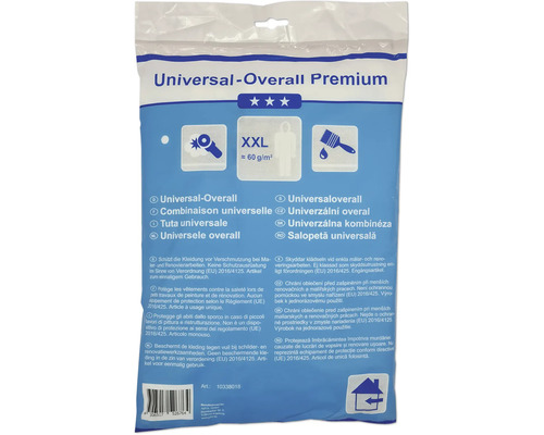 Combinaison de protection jetable avec capuche combinaison de peintre blanc taille XXL 60 g Combinaison de protection jetable avec capuche combinaison de peintre blanc taille XXL 60 g