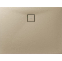 Beige Duschwanne mit quadratischem Ablauf