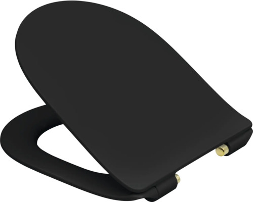 Schwarzer WC-Sitz