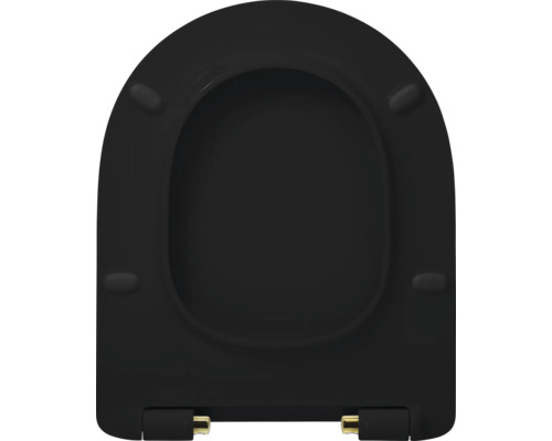 Schwarzer WC-Sitz