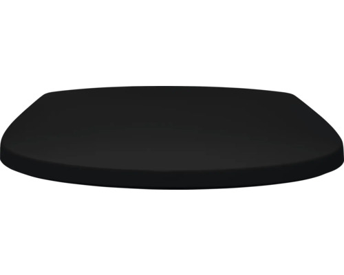 Schwarzer WC-Sitz aus Kunststoff