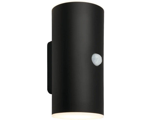 LED AKKU Sensor Außenwandleuchte up/down 2x 3W 700 lm 3000 K Lima schwarz USB-C Aufladung Schwarze Aussenwandleuchte mit Bewegungsmelder