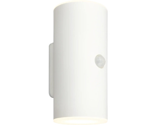 LED Akku Sensor Außenwandleuchte 6W 700 lm 3000 K 15,5x Ø 7 cm Lima weiß/matt Weisse Wandleuchte mit Bewegungsmelder